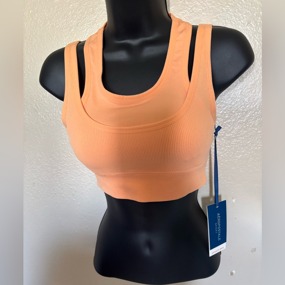 NWT AEROPOSTALE Orange Sports Bra Intimates Size S